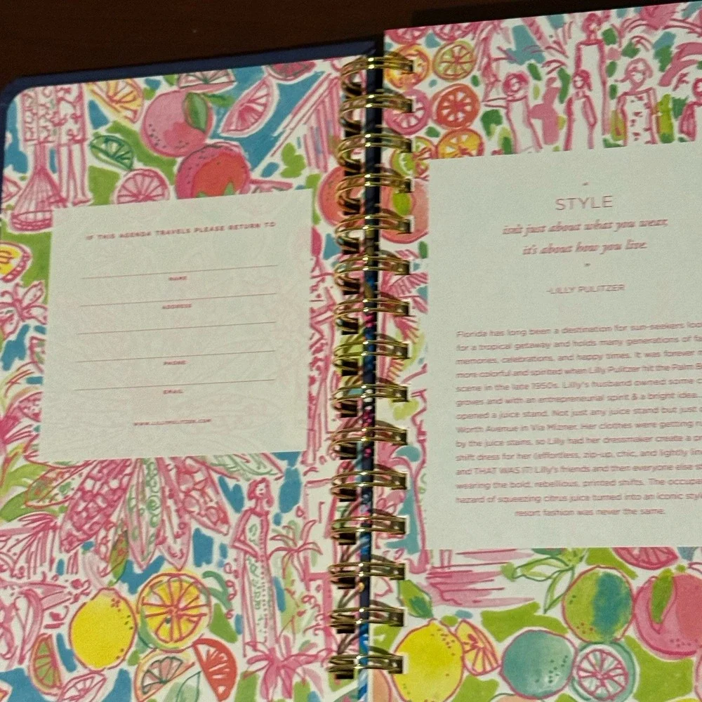 Lilly‎ Pulitzer 12 Month Medium Planner Jan 23- Dec 23 Take Me To The Sea